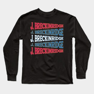 TEXT ART USA JOHN BRECKINRIDGE Long Sleeve T-Shirt